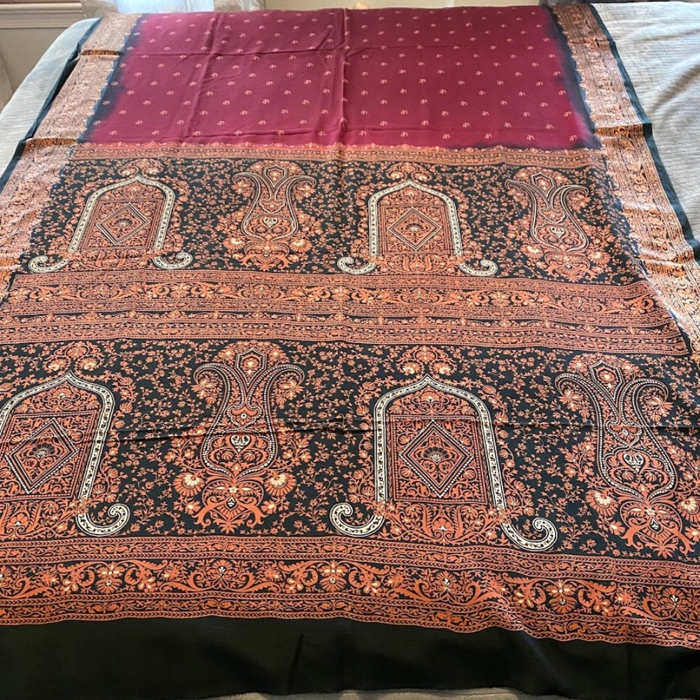 Burgundy Saree